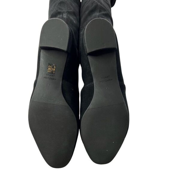 Stuart Weitzman NWOB Lowland Suede Over-The-Knee Boots Black Size 9.5 - Picture 11 of 12